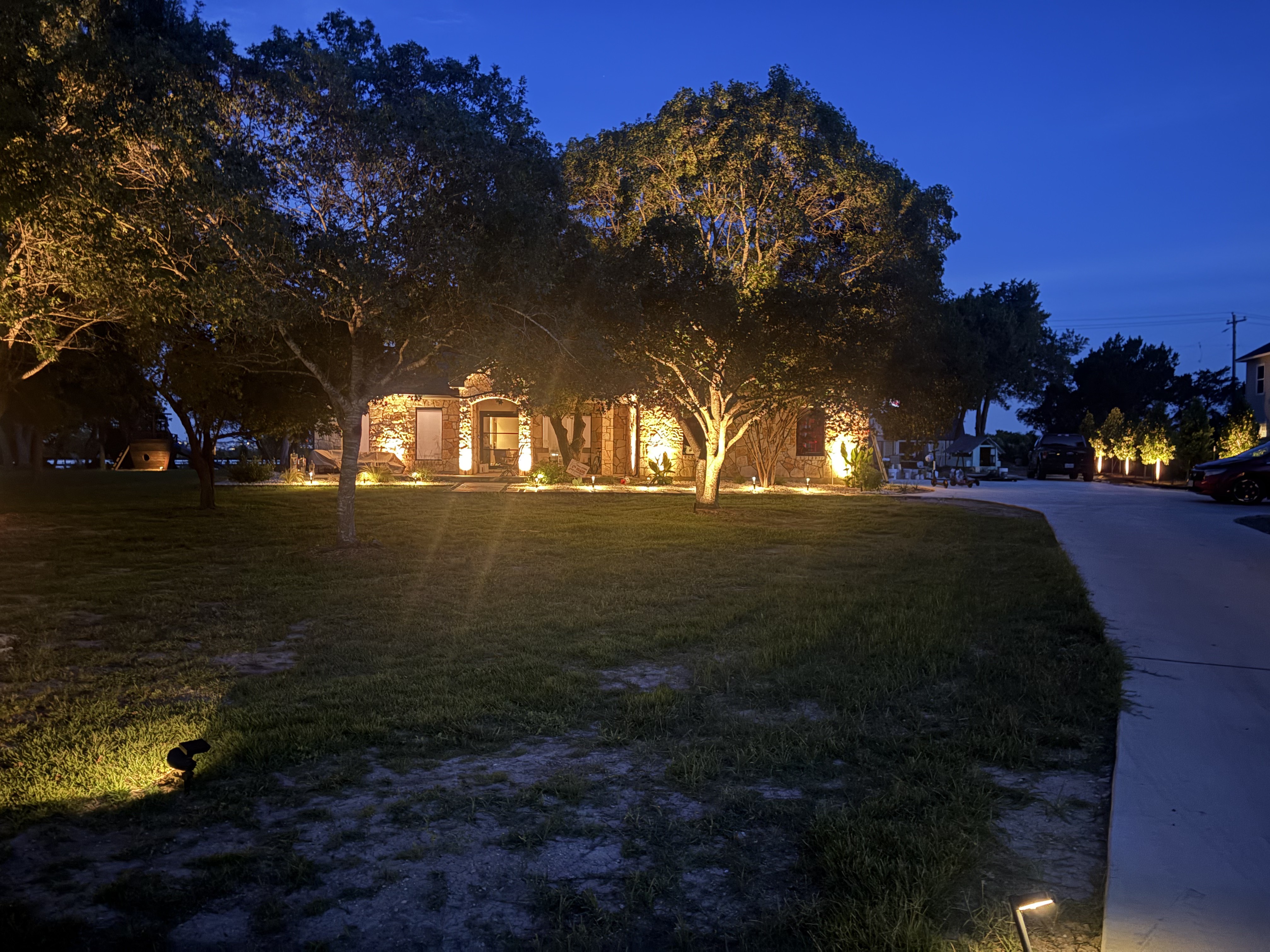 Permanent Outdoor Lighting Olmos Park TX installation 5